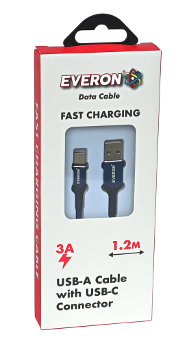 EVERON USB-A Cable with USB-C Connector