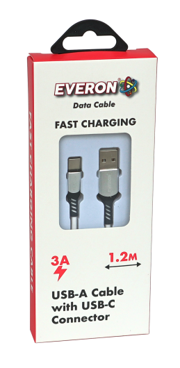 EVERON USB-A Cable with USB-C Connector