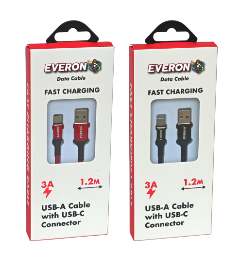 EVERON USB-A Cable with USB-C Connector